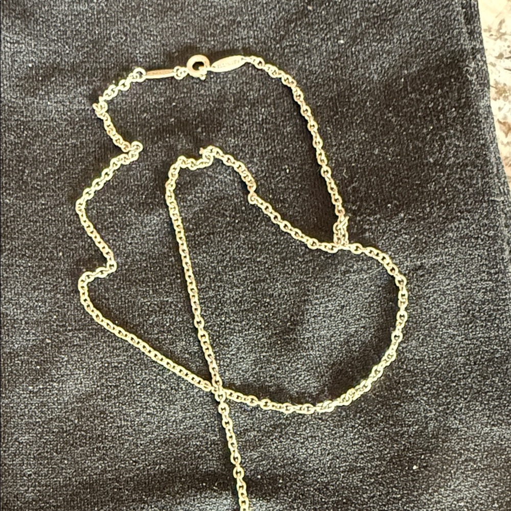 Sterling Silver Teardrop Lariat Necklace - Silver - Picture 4 of 5